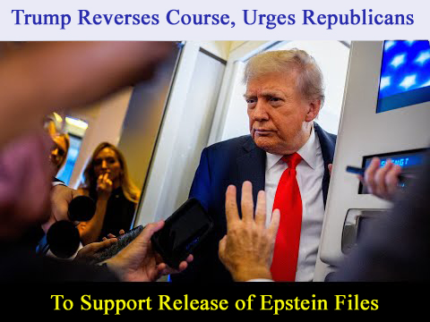 Donald Trump urges Republicans to vote to release Epstein files